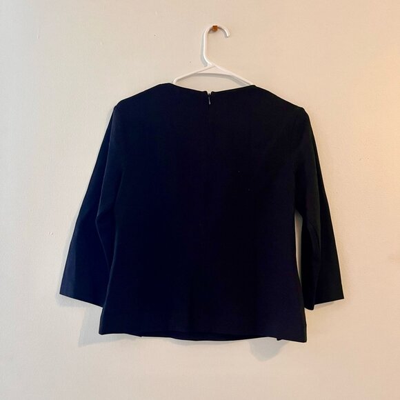 Cabi Women’s Black Long Sleeve Blouse with Front Button Accents Sz XS - Picture 3 of 3